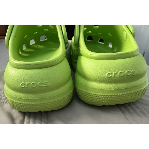 Crocs Crush Platform Clogs in Lime Green Women size 9, Men - 7 - Picture 6 of 9